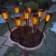 Садовые уличные светильники Flame 8 шт